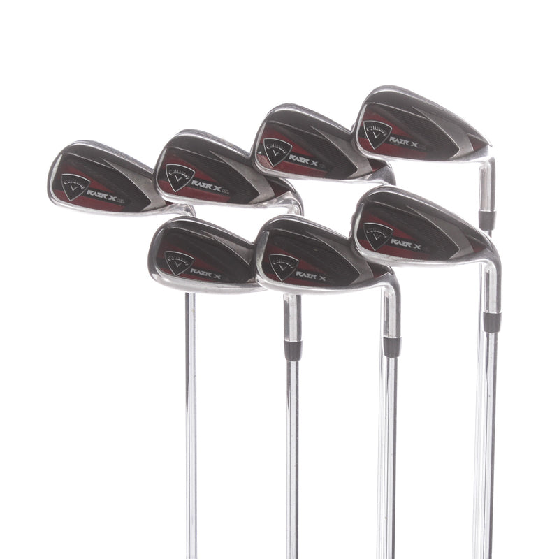 Callaway RAZR X HL Steel Men's Right Irons 5-SW Uniflex - M-10 XP Uniflex