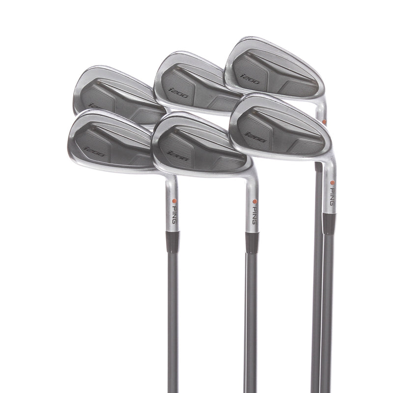 Ping i200 Graphite Men's Right Irons 6-PW+AW Orange Dot Senior - Ping CFS 65 SR