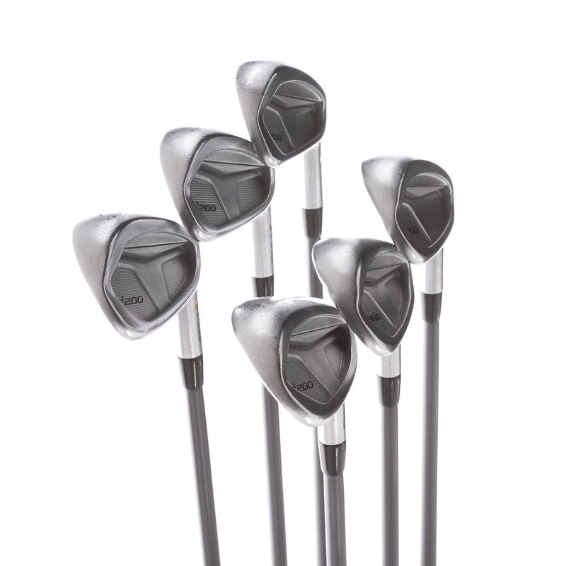 Ping i200 Graphite Men's Right Irons 6-PW+AW Orange Dot Senior - Ping CFS 65 SR