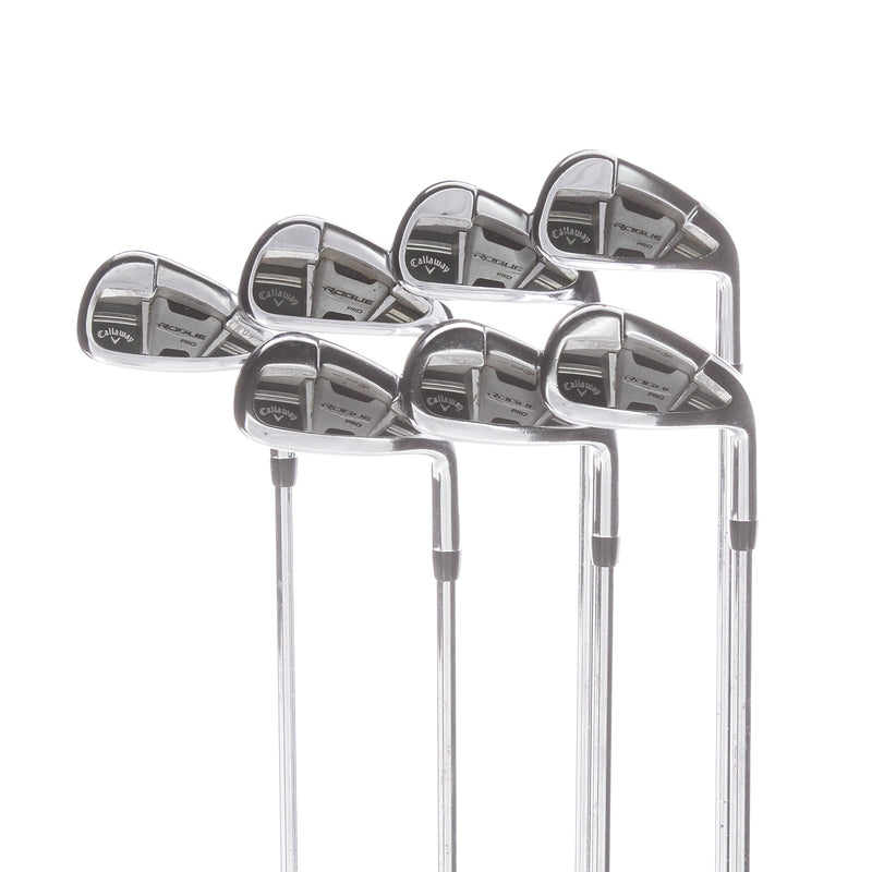 Callaway Rogue Pro Steel Men's Right Irons 5-PW+AW Regular - True Temper Speedstep 80 R