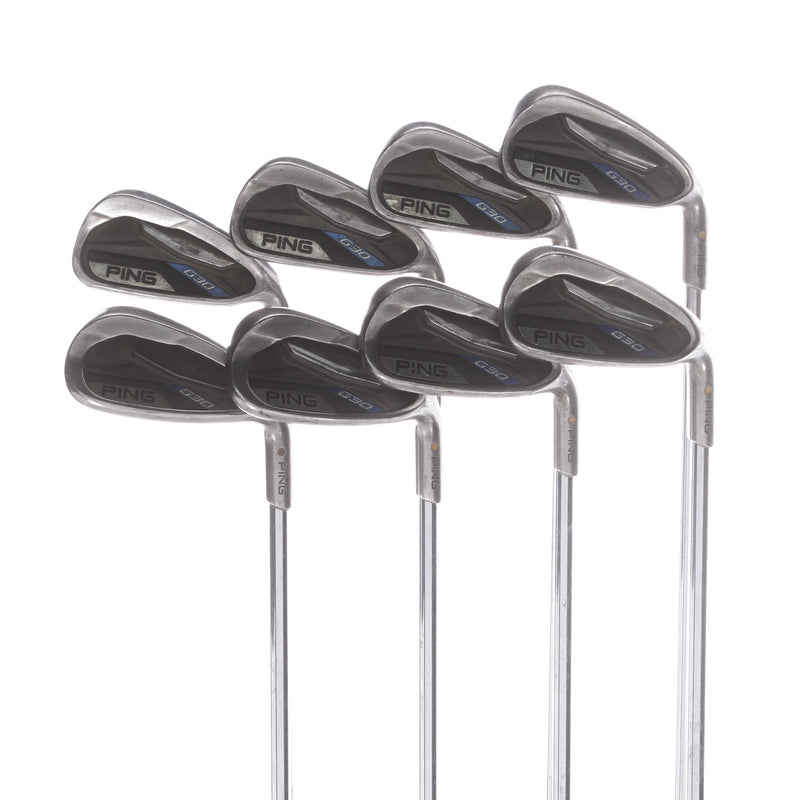 Ping G30 Steel Men's Right Irons 4-PW+UW Yellow Dot Regular - Ping CFS R