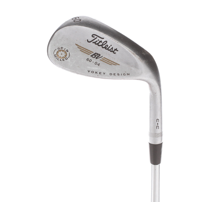 Titleist Vokey Spin Milled Steel Men's Right Lob Wedge 60 Degree 4 Bounce Stiff - True Temper Dynamic Gold Spinner S300