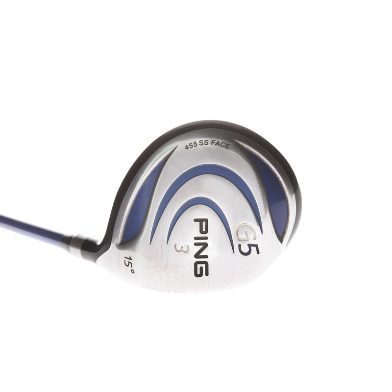 Ping G5 Graphite Men's Right Fairway 3 Wood 15 Degree Regular - Grafalloy ProLaunch Blue R75