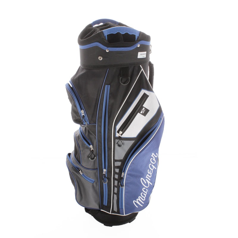 MacGregor Second Hand Cart Bag - Black/White/Blue