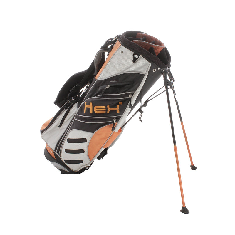 Hippo HEX 2 Second Hand Stand Bag - Black/Silver.Orange