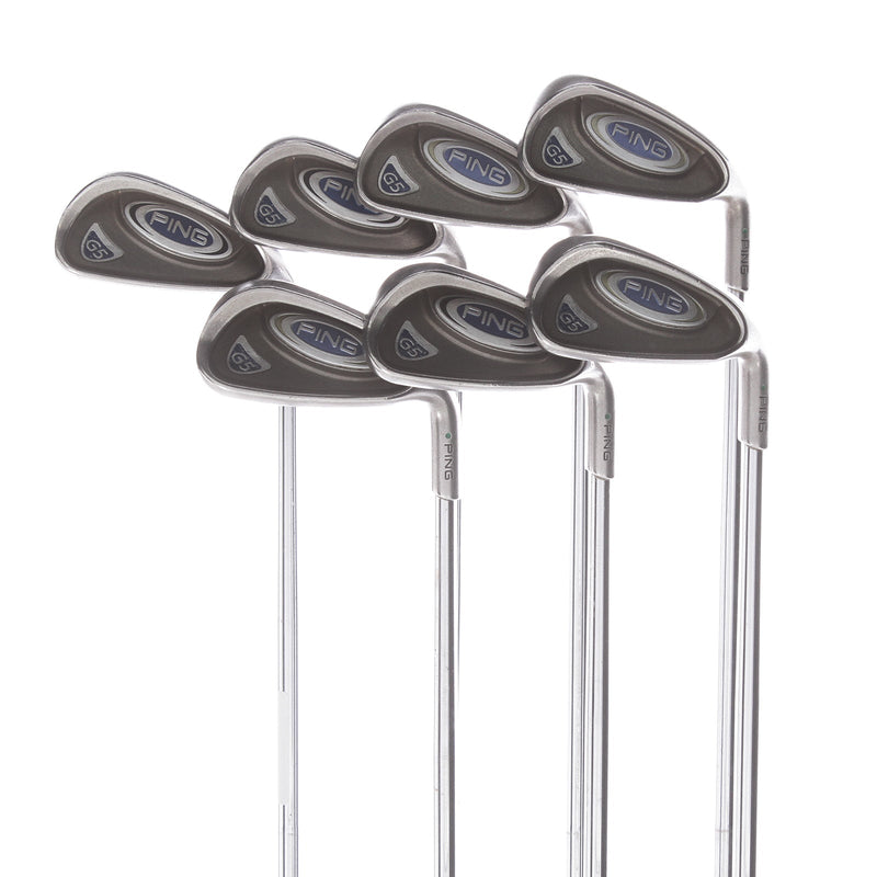 Ping G5 Steel Mens Right Hand Irons 4-PW Green Dot Regular -