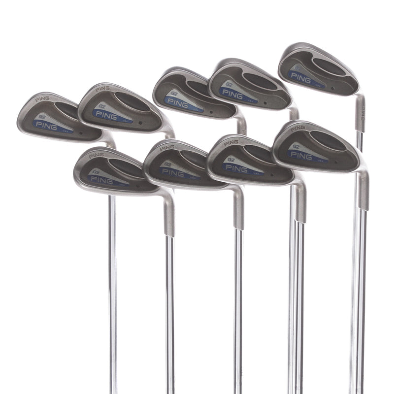 Ping G2 Steel Mens Right Hand Irons 3-SW Black Dot Regular - Ping True Temper