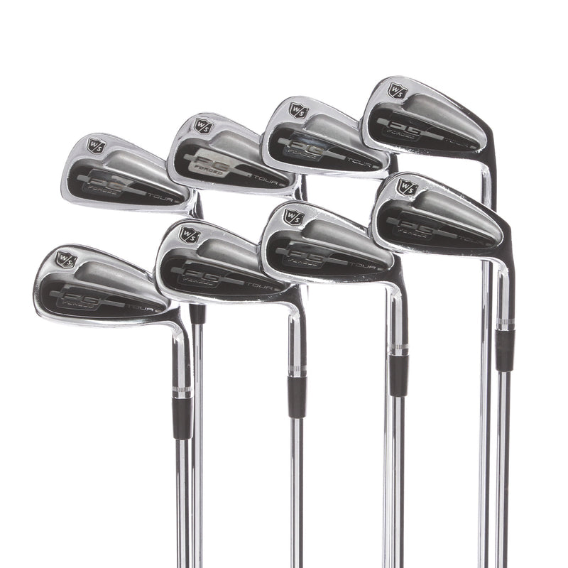 Wilson FG Forged Tour Steel Mens Right Hand Irons 3-PW Stiff - True Temper Dynamic Gold S300