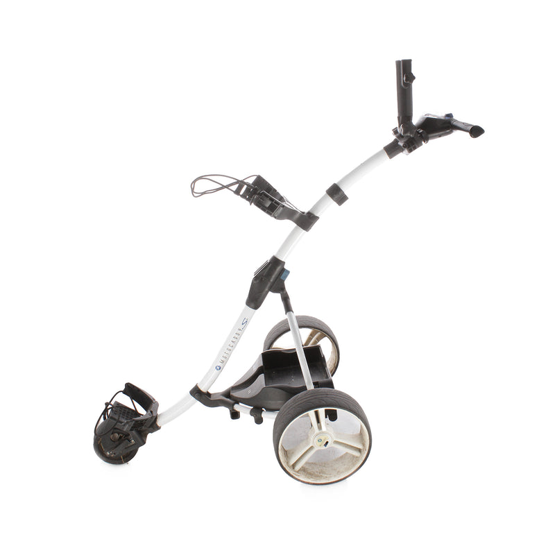 Motocaddy S3 3-Wheel Electric Trolley 18 Hole Lithium - White/Black/Blue