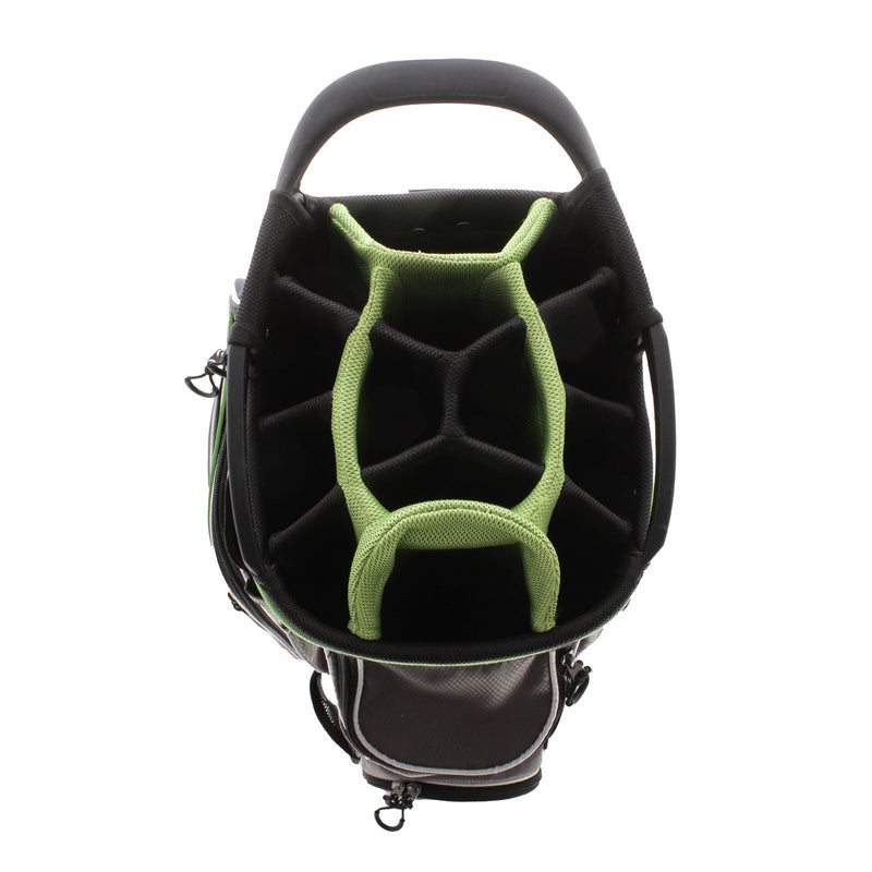 Caddymatic Cart Bag - Black/Silver/Green