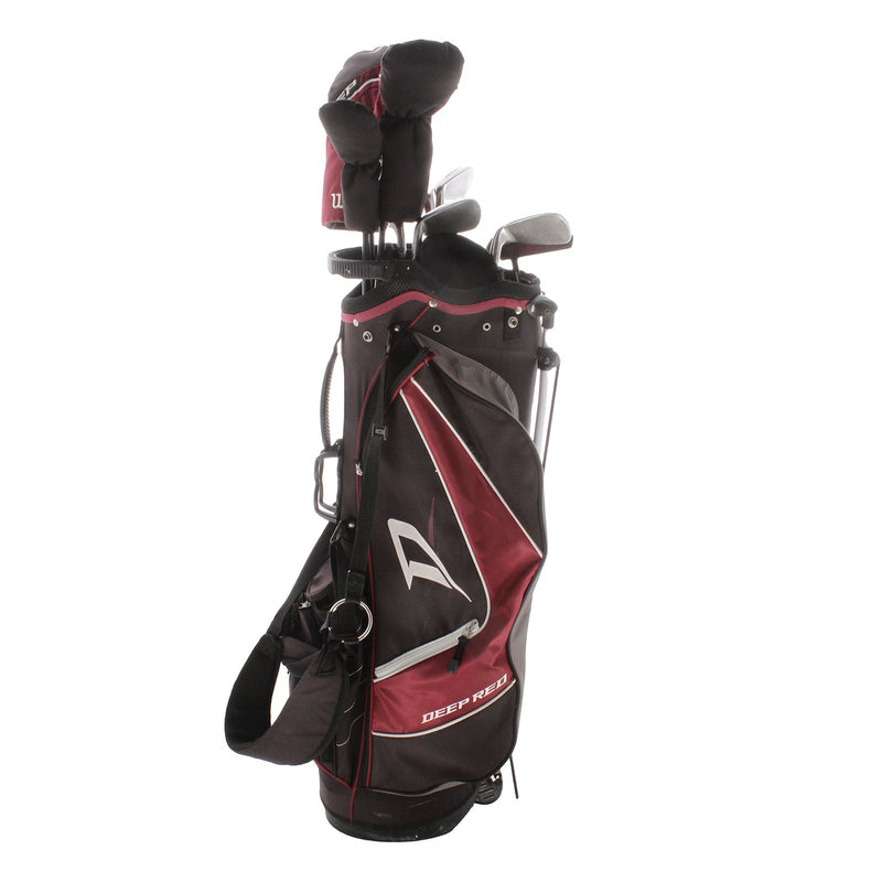 Wilson Deep Red Tour Steel Mens Right Hand Package Set Regular - Deep Red Tour