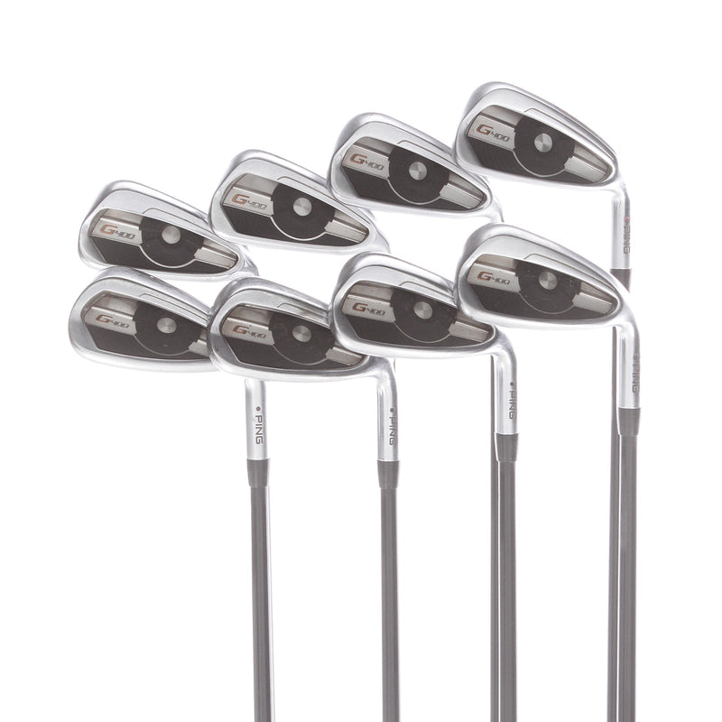 Ping G400 Graphite Mens Right Hand Irons 4-GW Black Dot Senior - Alta Cb SR