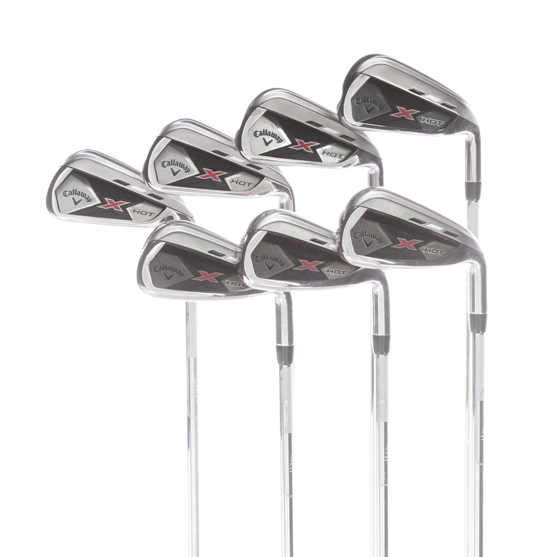 Callaway X Hot Steel Mens Right Hand Irons 5-PW Regular - True Temper Speedstep 85