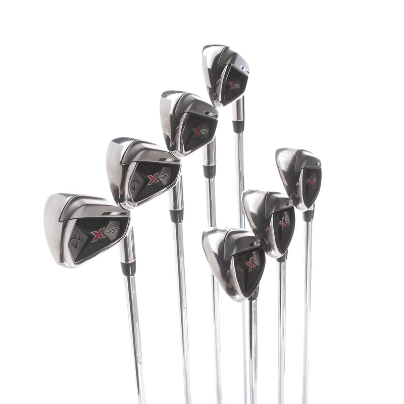 Callaway X Hot Steel Mens Right Hand Irons 5-PW Regular - True Temper Speedstep 85