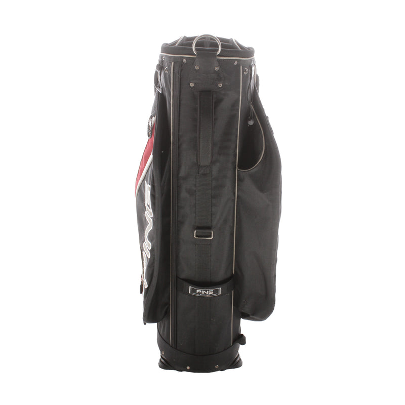 Ping Cart Bag - Black/Red/White