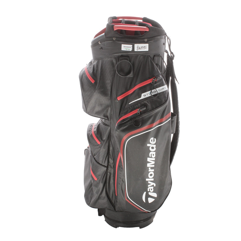 TaylorMade Strom Dry Cart Bag - Black/Red