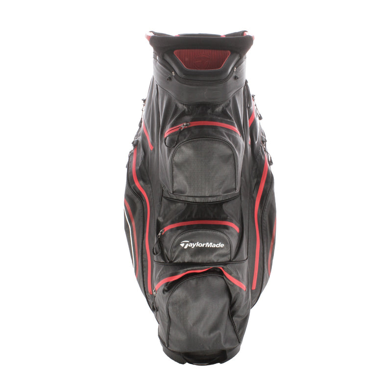 TaylorMade Strom Dry Cart Bag - Black/Red