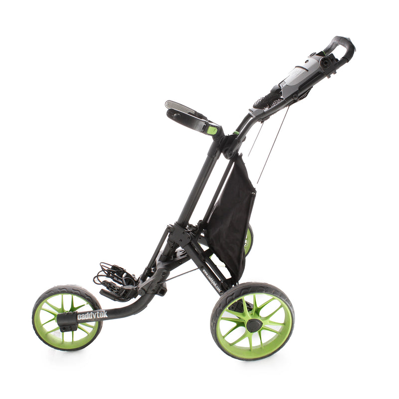 CaddyTek Push 3-Wheel Push Trolley - Black