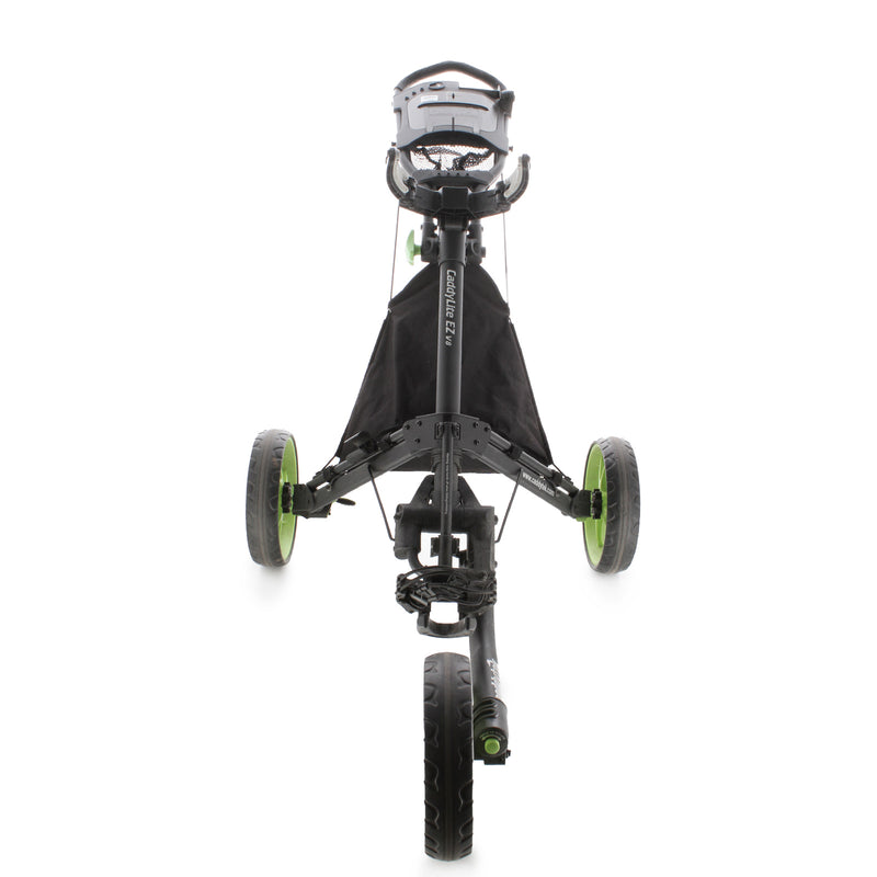 CaddyTek Push 3-Wheel Push Trolley - Black