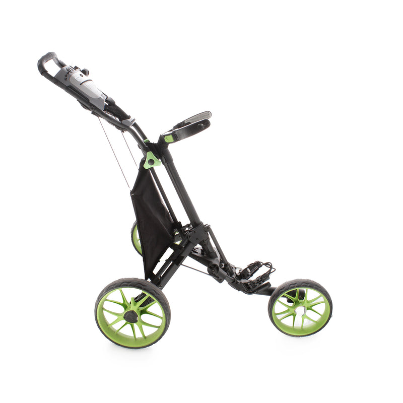 CaddyTek Push 3-Wheel Push Trolley - Black