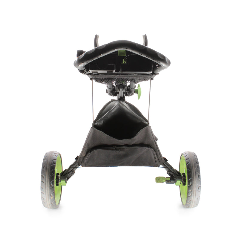 CaddyTek Push 3-Wheel Push Trolley - Black