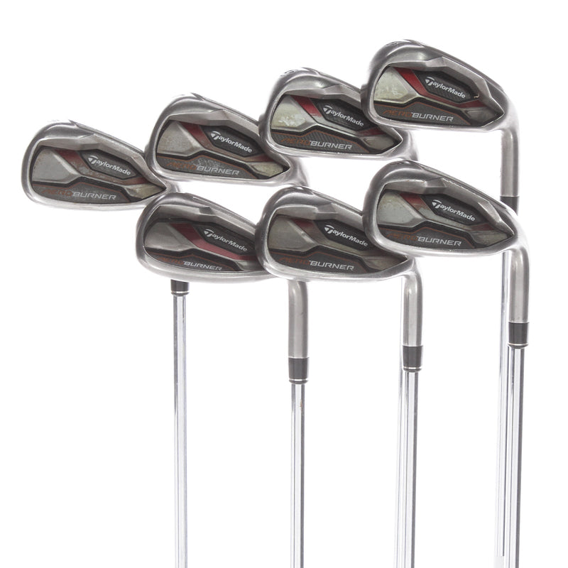 TaylorMade Aeroburner Steel Mens Right Hand Irons 5-SW Regular - TaylorMade REAX 88