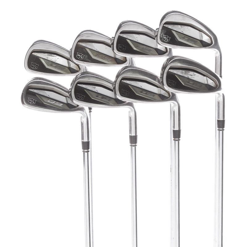 Wilson D9 Steel Mens Right Hand Irons 5-GW+SW Regular - KBS Max