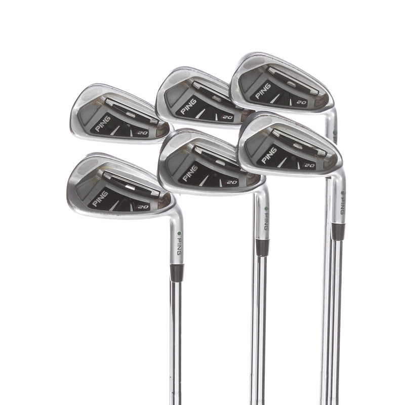 Ping i20 Steel Mens Right Hand Irons 4-PW Green Dot Stiff - Ping CFS