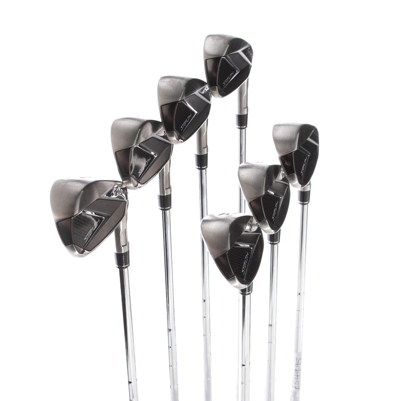 TaylorMade Stealth Steel Mens Right Hand Irons 4-PW Extra Stiff - KBS Tour