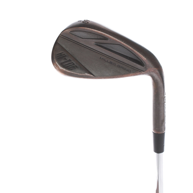 TaylorMade Milled Grind Hi-Toe Steel Mens Right Hand Lob Wedge 60* 10 Bounce Wedge - KBS Hi-Rev 2.0 115