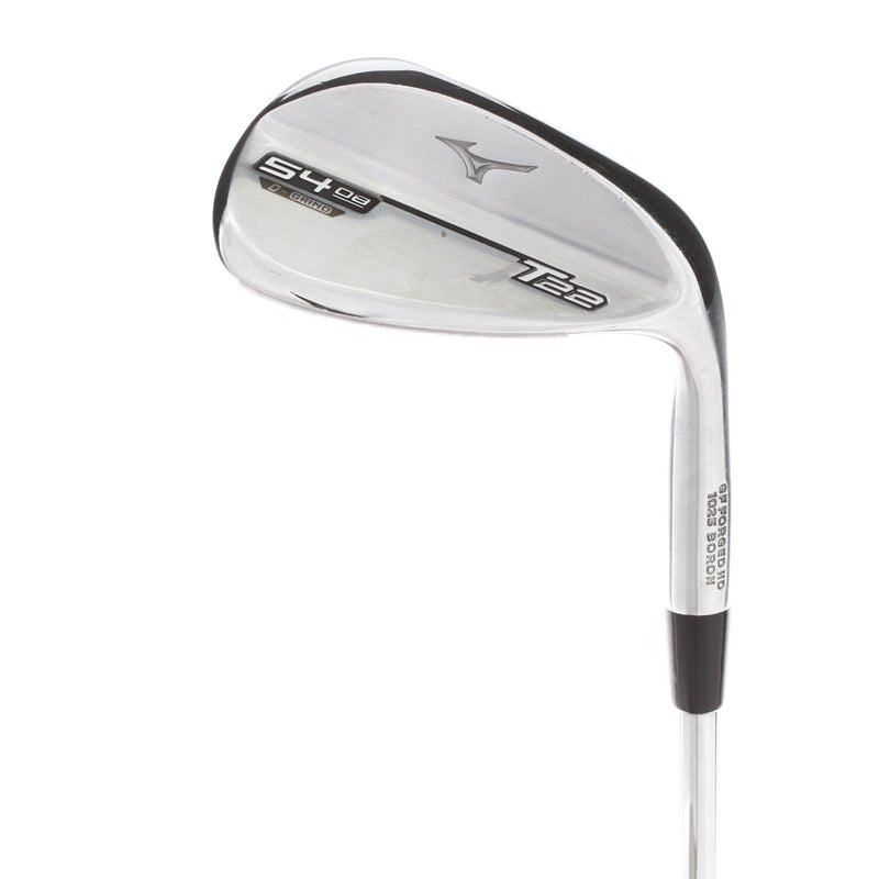 Mizuno T22 Steel Mens Right Hand Sand Wedge +0.5" 54* 1* Upright 8 Bounce Stiff - Project X 6.0