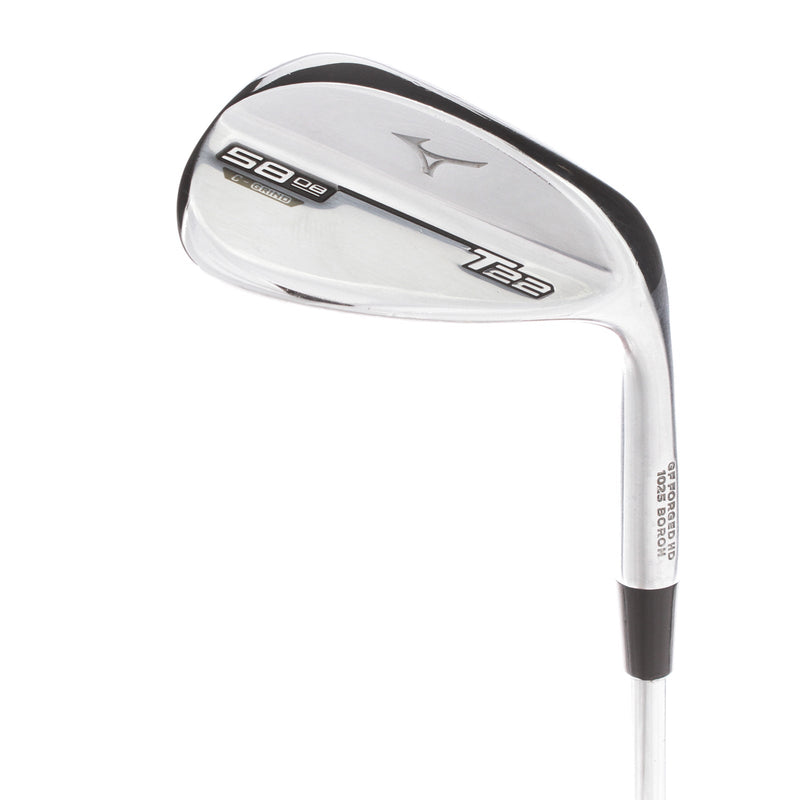 Mizuno T22 Steel Mens Right Hand Lob Wedge +0.5" 68* 1* Upright 8 Bounce Stiff - Project X 6.0