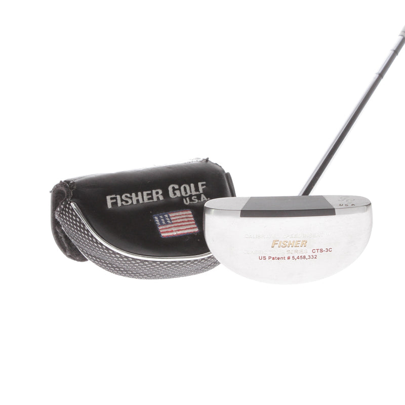 Fisher Classic Tour Series CTS-3C Mens Right Hand Putter 34" Mid-Mallet - 2 Thumb