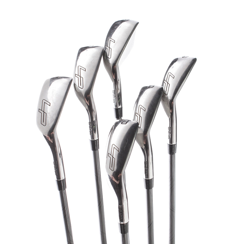 Wilson Launch Pad 2022 Graphite Mens Right Hand Irons 5-PW -0.5" shorter 2* Flat Senior - Project X Evenflow 55g 5.0