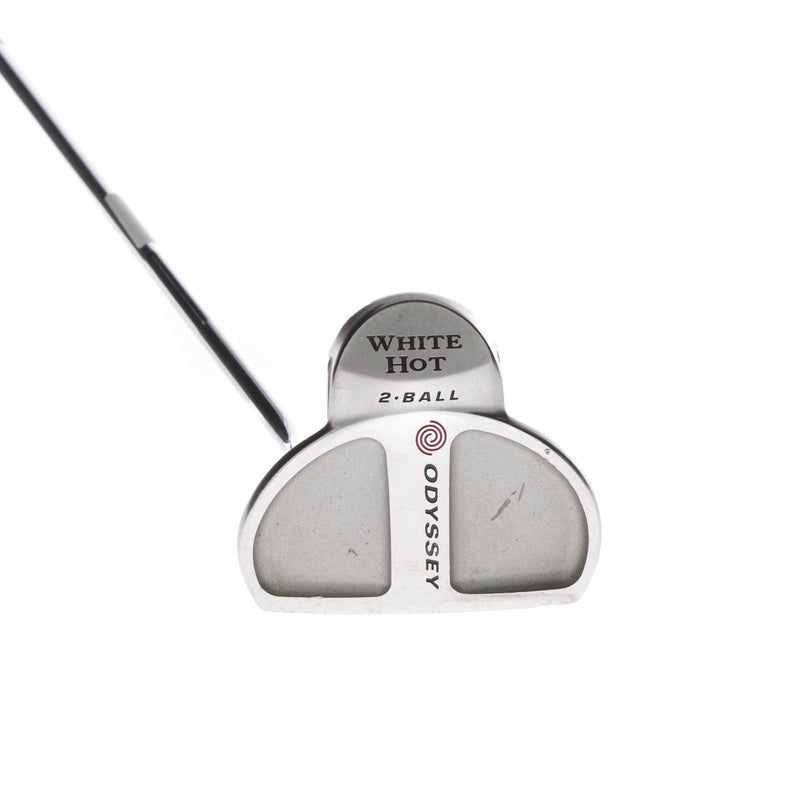 Odyssey White Hot 2-Ball Mens Right Hand Putter 33" Mallet - Super Stroke Flatso 2.0