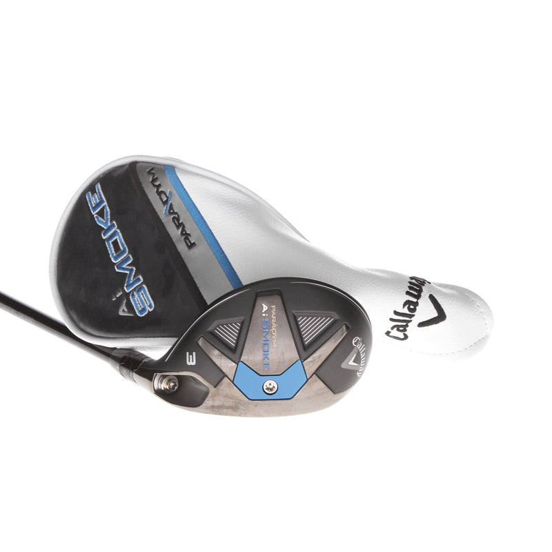 Callaway Paradym Ai Smoke Graphite Mens Right Hand 3 Hybrid 18* Extra Stiff - True Temper HZRDUS 80 6.5