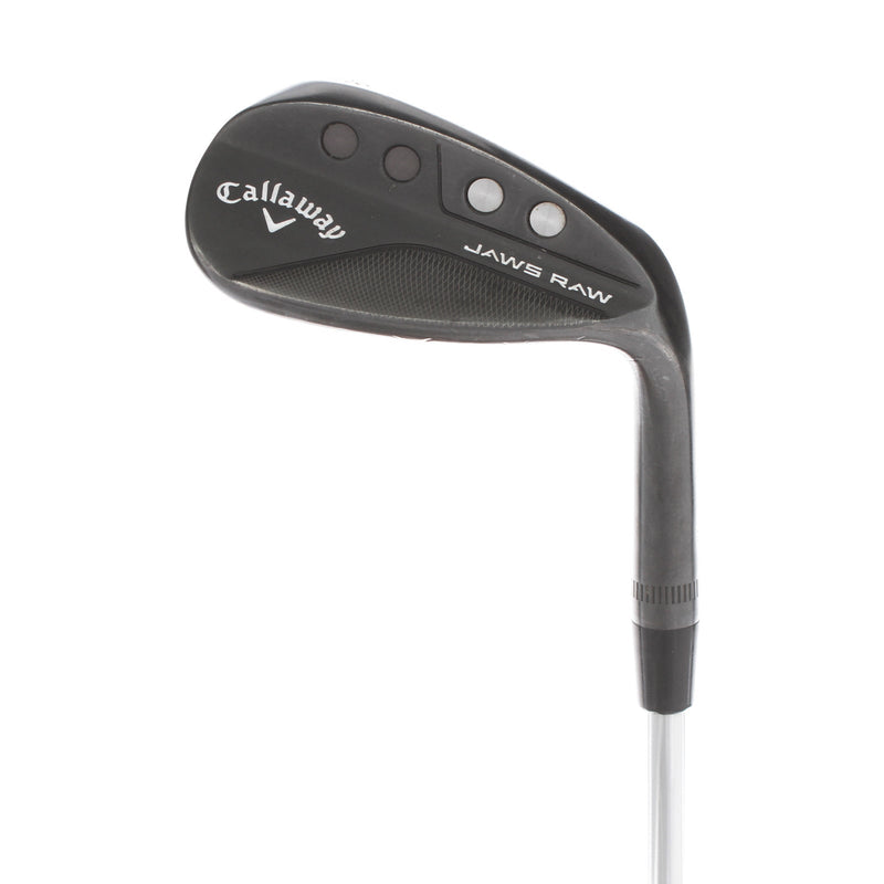 Callaway Jaws Raw Black Steel Mens Right Hand Lob Wedge 58* 8 Bounce Z Grind Wedge - True Temper Dynamic Gold Spinner VSS