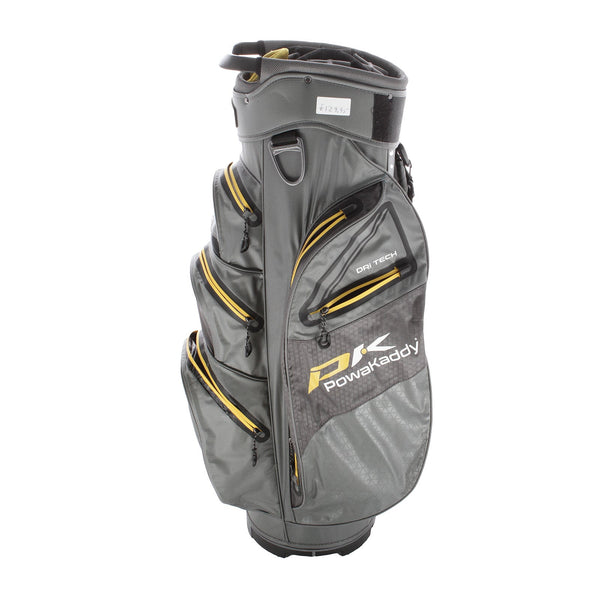 Powakaddy Dri Tech Cart Bag - Grey/Yellow