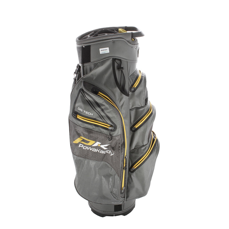 PowaKaddy Dri Tech Cart Bag - Grey/Yellow