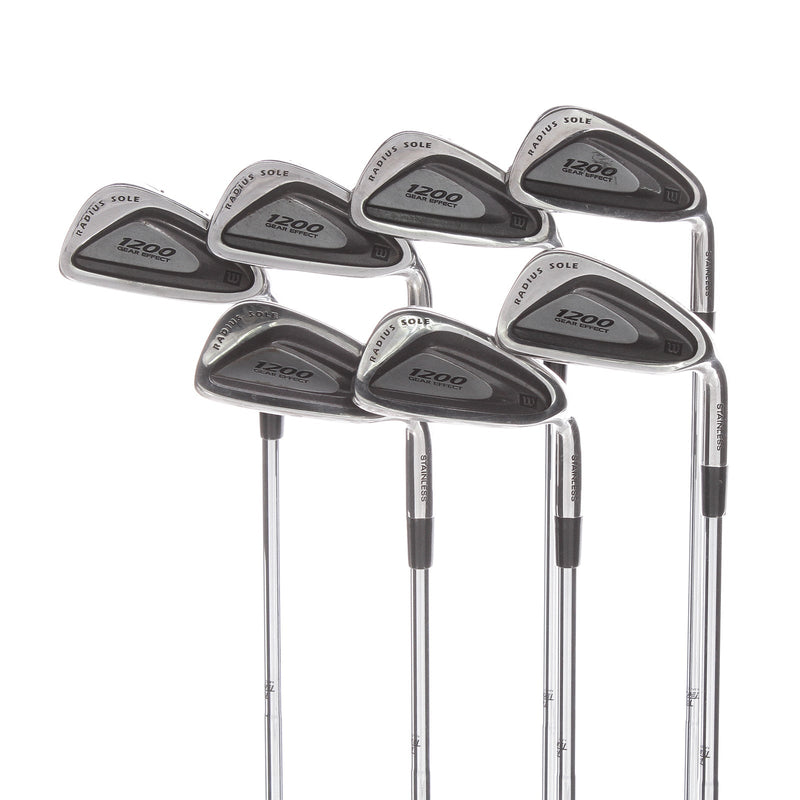 Wilson 1200 Steel Mens Right Hand Irons 4-SW Regular - True Temper Wilson 1200