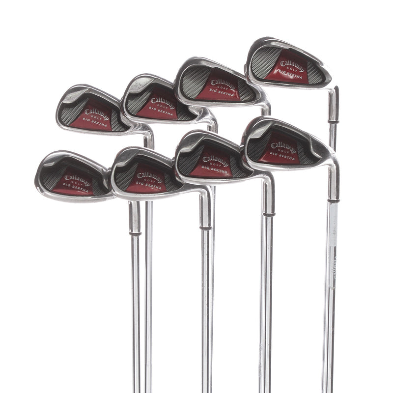 Callaway Big Bertha Steel Mens Right Hand Irons 4-SW Uniflex - Callaway Big Bertha