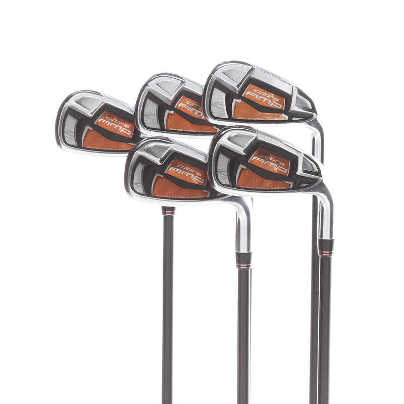 Cobra AMP Graphite Mens Right Hand Irons 6-PW Regular - Aldila AMP