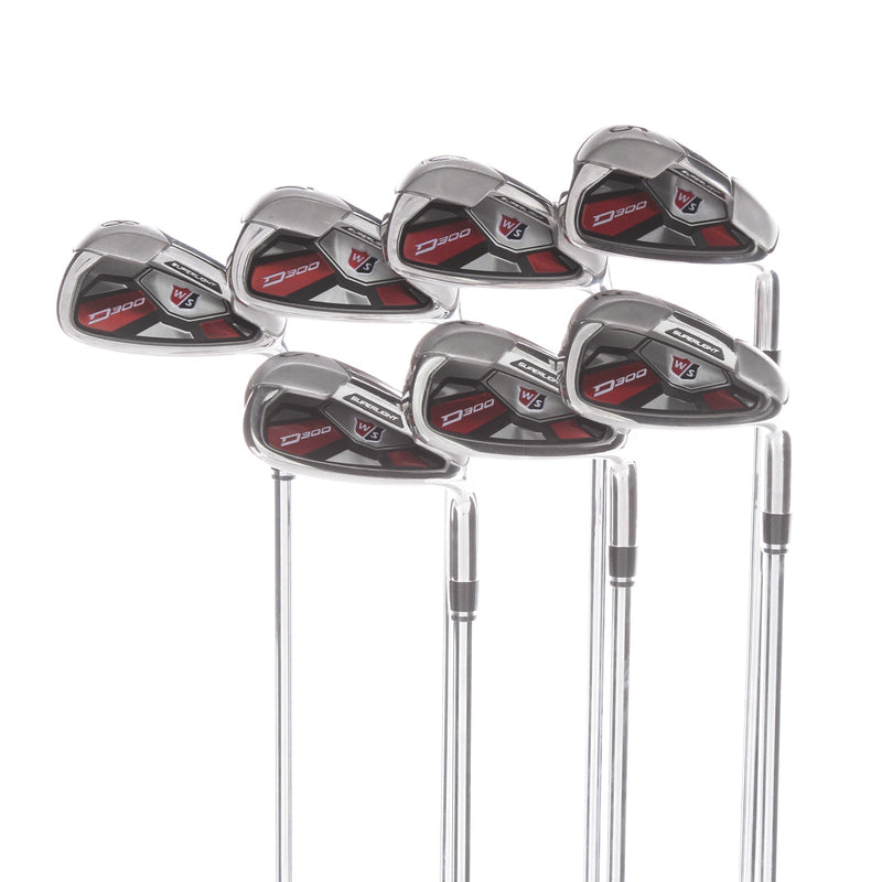 Wilson D300 Steel Mens Right Hand Irons 5-SW Uniflex - Wilson D300 Uniflex