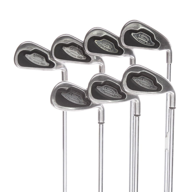 Callaway X-16 Pro Series Steel Mens Right Hand Irons 3-PW Regular - Callaway Pro Series X-16