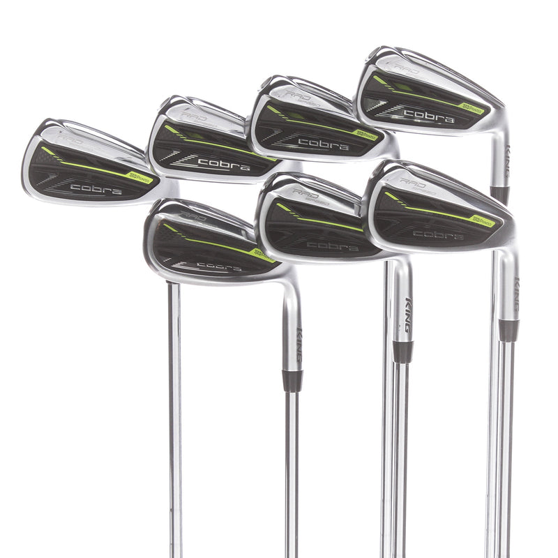 Cobra Radspeed Steel Mens Right Hand Irons 5-SW Stiff - KBS Tour 90