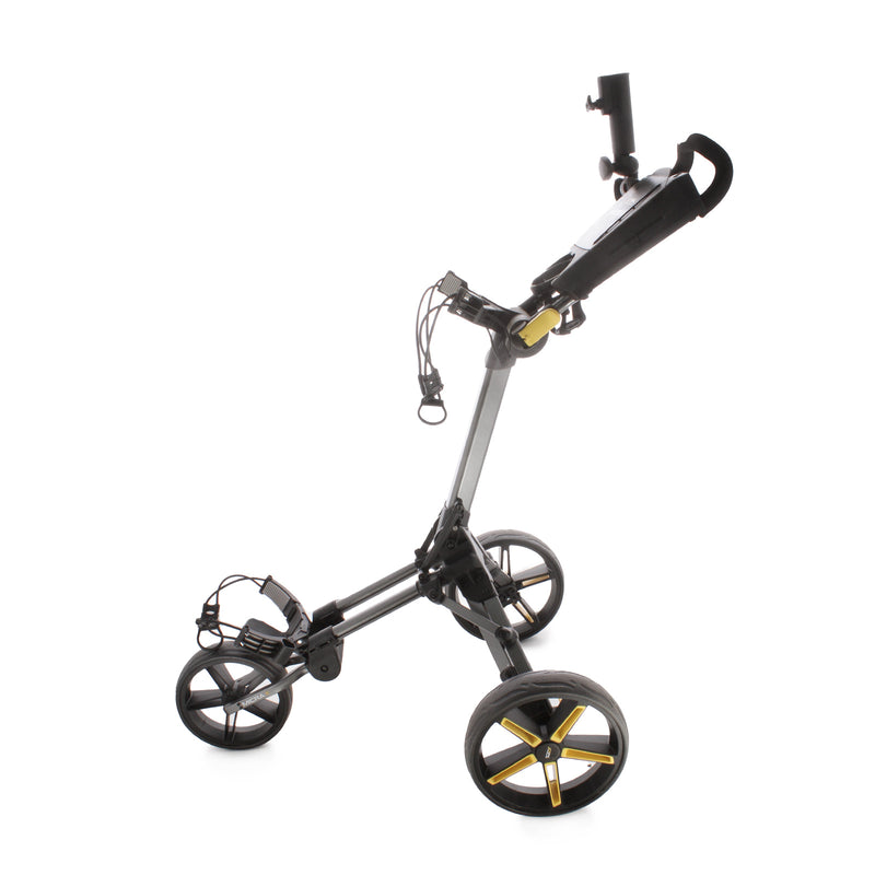 PowaKaddy Micra 3-Wheel Push Trolley - Black