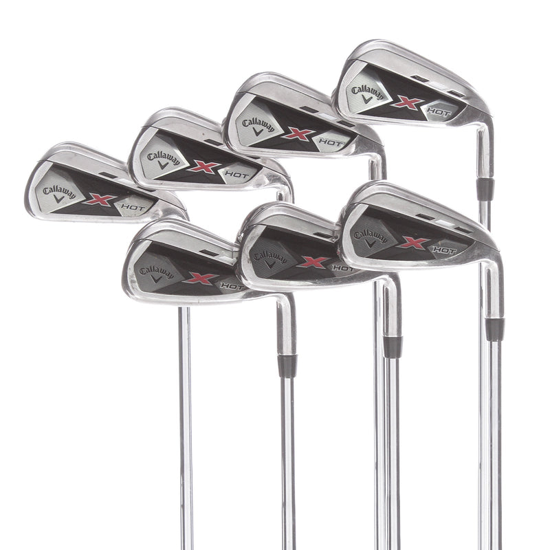 Callaway X Hot Steel Mens Right Hand Irons 4-PW Stiff - True Temper Speed Step 85 R