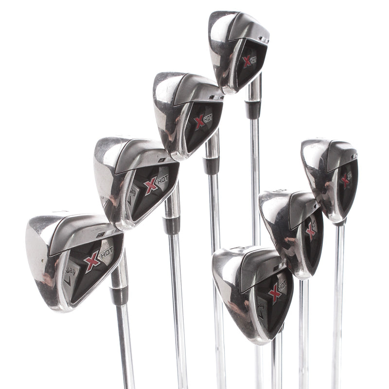 Callaway X Hot Steel Mens Right Hand Irons 4-PW Stiff - True Temper Speed Step 85 R