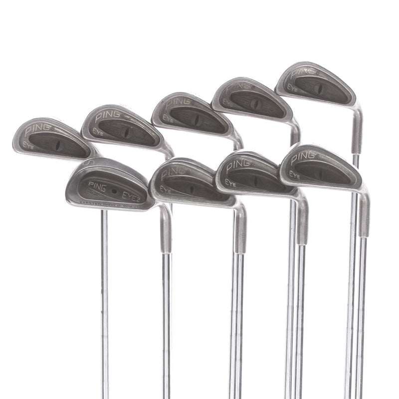 Ping Karsten Eye Steel Mens Right Hand Irons 3-SW Black Dot Stiff - Ping ZZ-Lite