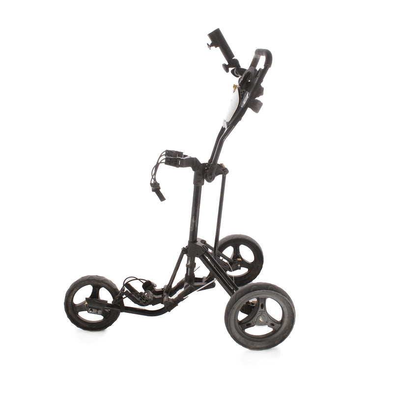 PowaKaddy Twinline 3-Wheel Push Trolley - Black